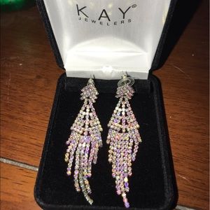 earrings with diamonds on them